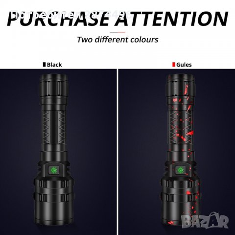 2720  мощен LED фенер от ново поколение XHP50, снимка 12 - Друга електроника - 35801173