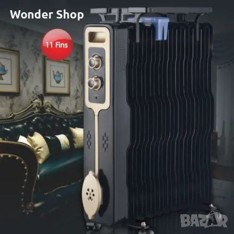 Електрически радиатор с 11 ребра - Топлина и комфорт за вашия дом!, снимка 2 - Отоплителни печки - 48469635