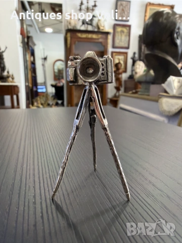 Сребърна миниатюра фотоапарат №7957