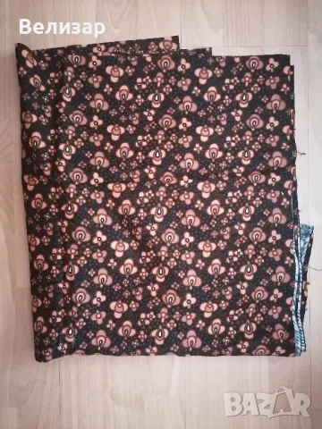 Платове - кадифе, опал - син/бял, руска басма, дифтин, коприна, дантела, снимка 7 - Платове и дамаски - 50174472