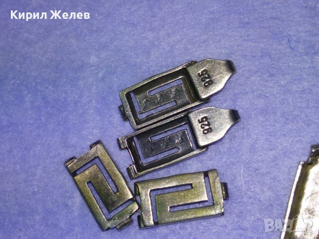 Лот ЕЛЕМЕНТИ / ЧАСТИ от КРАСИВА СРЕБЪРНА ГРИВНА ВЕРСАЧЕ СРЕБРО 925 За РЕСТАВРАЦИЯ 40004, снимка 9 - Гривни - 42615135