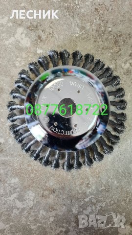 Диск телена четка за бензинова коса(тример), снимка 3 - Градинска техника - 41002466
