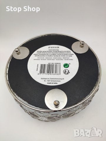 Поднос метален с огледало Индия , снимка 2 - Декорация за дома - 41480912