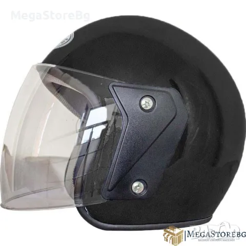 Каска за мотор скутер - 2415 - 2 Черно гланц, снимка 3 - Аксесоари и консумативи - 47787679