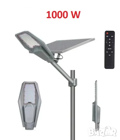 Соларна улична лампа Jortan с отделен панел 400/600/1000W IP65, снимка 3 - Соларни лампи - 51237343