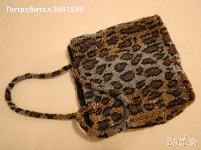 стара дамска чанта от стъклени мъниста леопард, снимка 15 - Антикварни и старинни предмети - 41710335