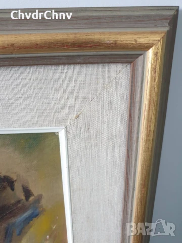 Jose Ramon 78x67см/испанска картина масло върху платно/женски портрет/дървена рамка, снимка 8 - Картини - 50702197