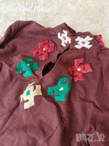 Старинна Дамска Рокля Носия Ръчна Изработка 1940те г, снимка 3 - Антикварни и старинни предмети - 50243285