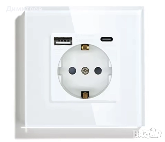 Контакт със стъклен панел – единични, двойни, USB, снимка 2 - Друга електроника - 51869470