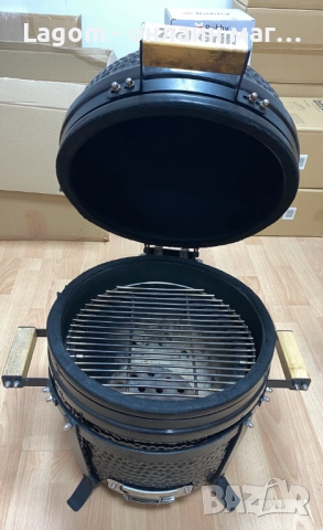 Керамично барбекю на дървени въглища Ziel Grill Kamado Compact 15, снимка 7 - Барбекюта - 52771428