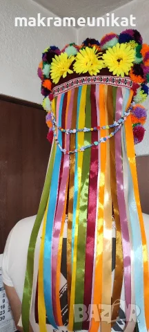 Кукерска маска, гугла, капашон, чисто нова, ръчна изработка , снимка 2 - Декорация за дома - 55950061