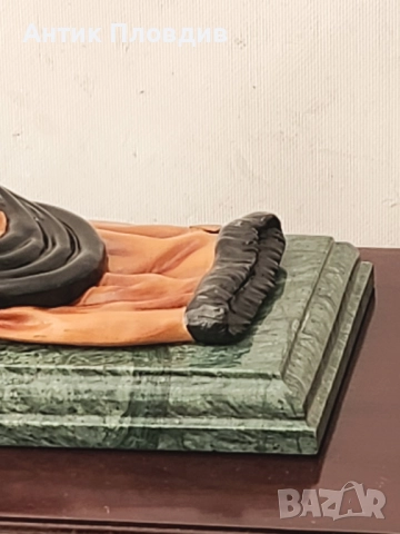 Статуетка „Дама в дълга рокля“ – G. S. Cassel, France, снимка 6 - Статуетки - 51655845