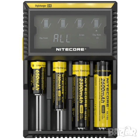 Nitecore Digicharger D4 - зарядно за батерии