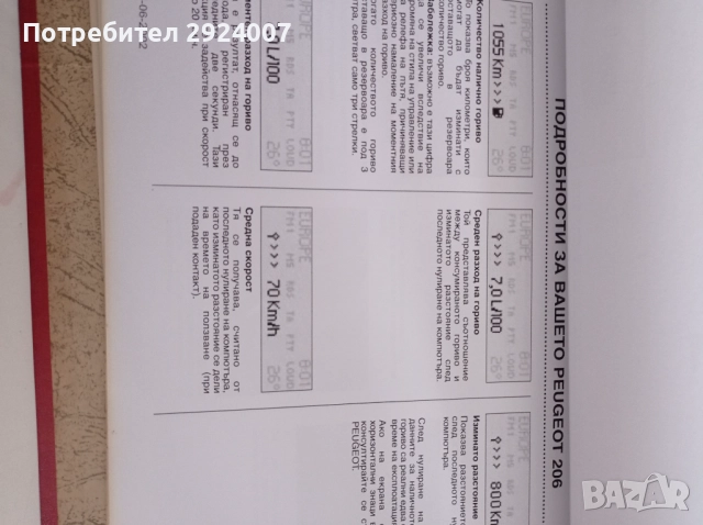 Пежо 206(ръководство по екплоатация), снимка 6 - Аксесоари и консумативи - 52719221
