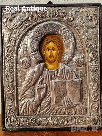 Прекрасна сребърна икона със сертификат , снимка 3 - Икони - 52653428