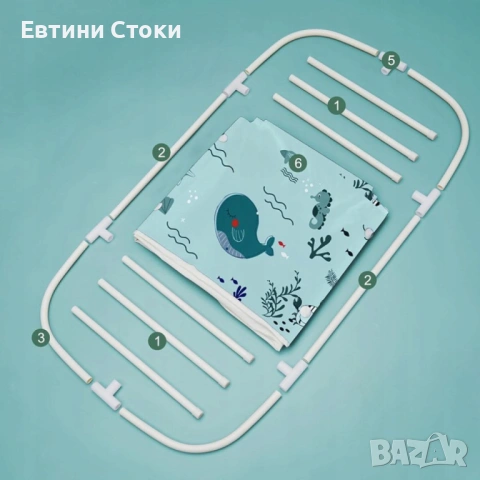 Сгъваема XXL вана с възглавница и изолация, снимка 5 - Душ кабини и вани - 53279953