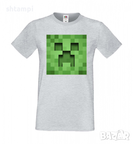 Мъжка тениска Creeper Face 3,майнкрафт,Minecraft,Игра,Забавление,подарък,Изненада,Рожден Ден., снимка 8 - Тениски - 36492795