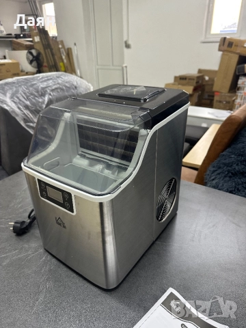 Ледогенератор Homcom, 3,2 л резервоар, 299 W, сребрист, снимка 6 - Други - 52661683