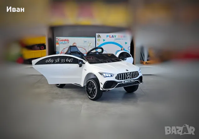 ТОП ЦЕНА!НОВО!Акумулаторна кола Mercedes CLA 45 AMG с 12V батерия,4х4,МЕКИ ГУМИ, снимка 3 - Коли, камиони, мотори, писти - 47647520