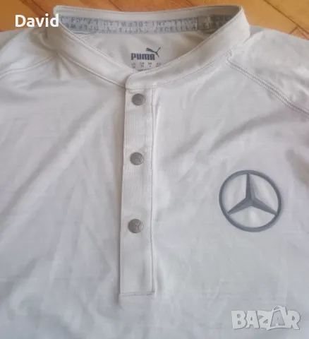 Оригинална фланелка Mercedes Puma Golf Cloudspun, снимка 3 - Тениски - 50082137