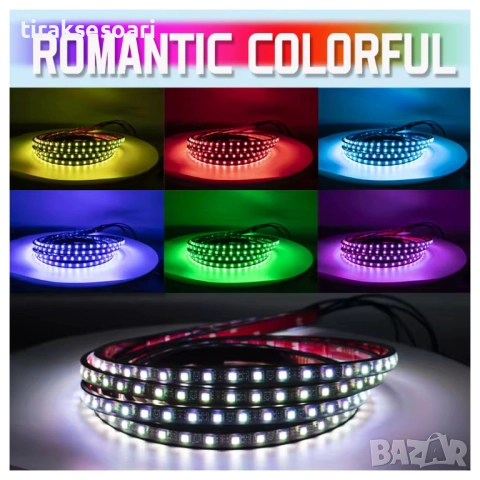 RGB LED Лента за Под Купето на Автомобил – APP + Дистанционно, 90/120 см Underglow Neon 12V, снимка 4 - Аксесоари и консумативи - 52810446