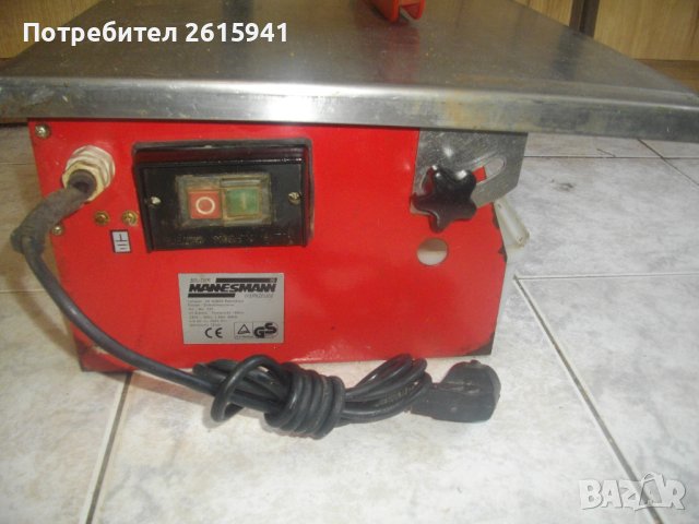 560 Вата-Ел.Машина Немска Профи Мокро/Сухо Рязане Плочи/Плочки/Камък-ф180мм-Реже 32мм-ВАНА-Manesmann, снимка 14 - Други инструменти - 41547564