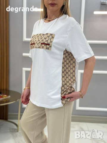 Уникален Модел Тениска Gucci, снимка 5 - Тениски - 53288779