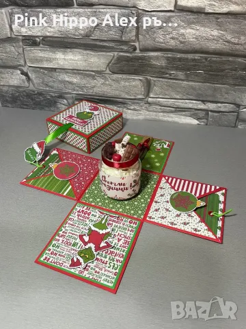 Коледна експлодираща кутия, снимка 2 - Коледни подаръци - 47939205