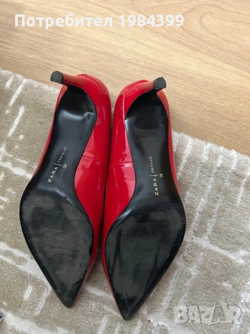 Зара , снимка 5 - Дамски обувки на ток - 52878297
