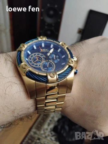 Invicta Bolt 52 мм с верижка и каишка !, снимка 10 - Мъжки - 53700057