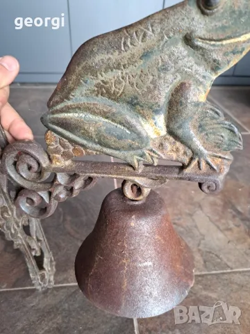 Стара камбана от чугун жаба , снимка 6 - Антикварни и старинни предмети - 49513017