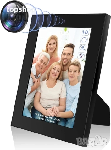 НОВА, ТЕСТВАНА скрита камера във фоторамка Nisanmoon HD 1080P, откриване на движение, цикличен запис