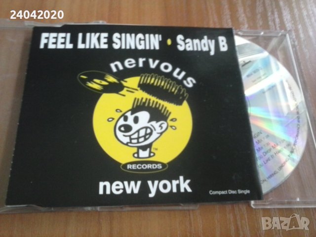 Sandy B – Feel Like Singin CD single, снимка 1 - CD дискове - 41703954