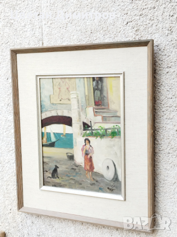 Авторска картина рисувана с маслени бои върху платно/подписана , снимка 5 - Картини - 44717671