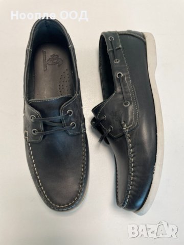 Мъжки обувки от естествена кожа - Черни - 46