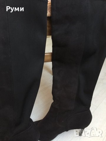 Велурени ботуши, снимка 2 - Дамски ботуши - 40539188