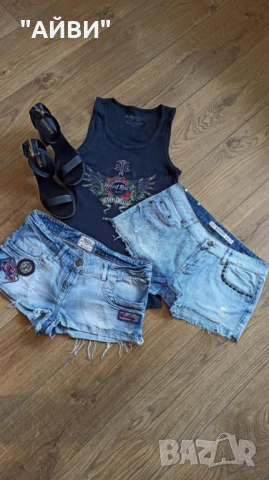 ZARA, RIVER ISLAND дамски къси дънки, снимка 1