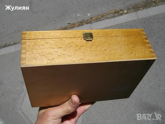 СТАРИ ДЪРВЕНИ ФИГУРИ ЗА ШАХ С КУТИЯ ELITE , снимка 7 - Антикварни и старинни предмети - 50976206