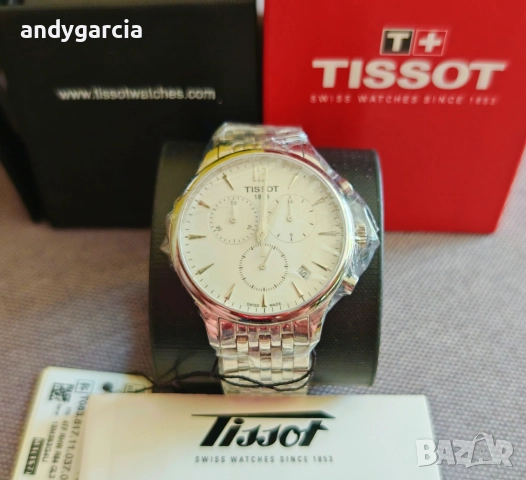  TISSOT Tradition T063.617.11.037.00 Мъжки часовник с хронограф и дата чисто нов, 100% оригинален