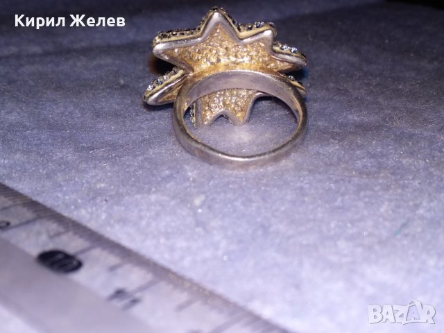 СРЕБЪРНА СНЕЖИНКА - ФЕШЪН АРТ ПРЪСТЕН СРЕБРО 925 Част От КОМПЛЕКТ с БЯЛ ЕМАЙЛ и КРИСТАЛИ 36126, снимка 17 - Пръстени - 39568470