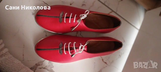 НОВИ Дамски обувки 37ми размер кожа, снимка 4 - Дамски ежедневни обувки - 47685744