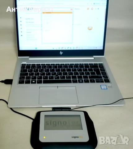 Таблет за подпис 4" монохромен - signotec LCD Signature Pad Sigma / Germany, снимка 4 - Друга електроника - 49761215