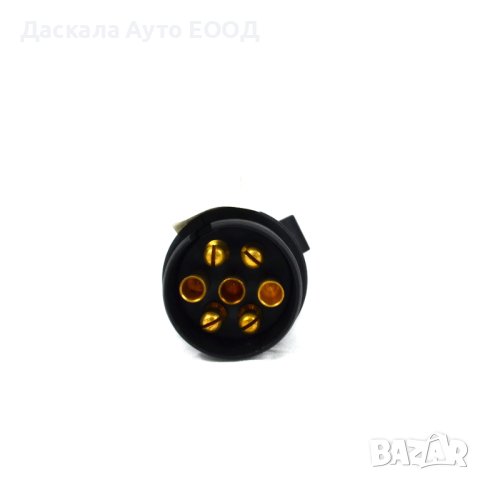 Мъжка букса щекер за ремарке 7 пина 12V за теглич на ремарке , ПОЛША, снимка 2 - Аксесоари и консумативи - 41605936