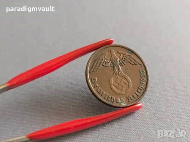 Трети райх - Германия - 2 пфенига | 1937г.; серия F