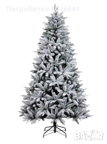 Изкуствена елха K r i n g Melbourne, Цялата заснежена с метална стойка., снимка 3 - Декорация за дома - 52407393