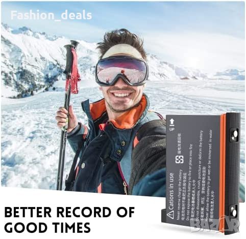 Нова Резервна батерия съвместима с Insta 360 X3 1800 mAh Аксесоар, снимка 6 - Друга електроника - 40172037