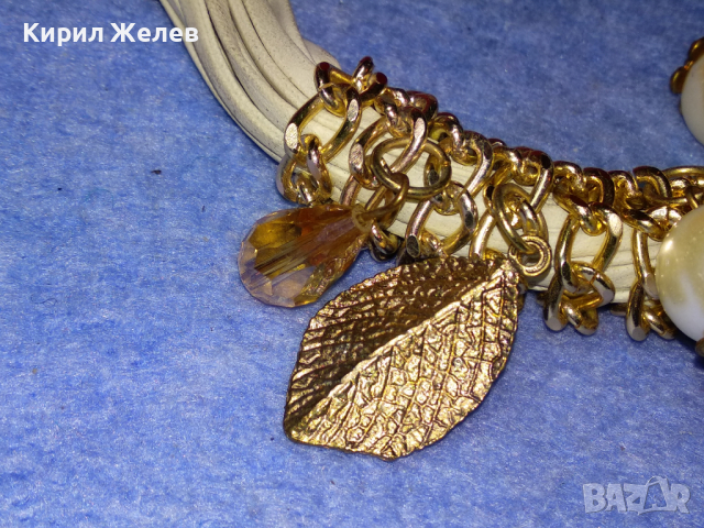 ГИЗДАВА МОДНА ВИНТИДЖ АРТ ГРИВНА ХЕНД - МЕЙД БИЖУ 44157, снимка 6 - Гривни - 44756145