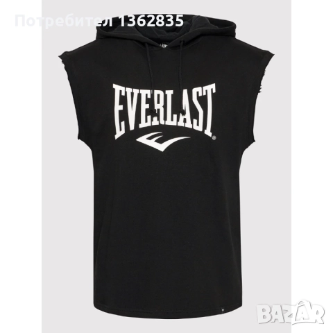 НОВ оригинален суичър / тениска без ръкави EVERLAST размер L от САЩ, снимка 2 - Спортни дрехи, екипи - 52454766