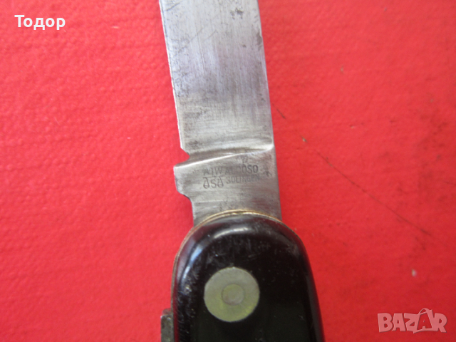 Уникален нож Алкосо Солинген 3 Райх в калъф, снимка 5 - Ножове - 36167470