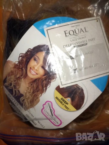 Нов дълга перука без бритон тъмно кестеняво към русо, снимка 2 - Аксесоари за коса - 50598277